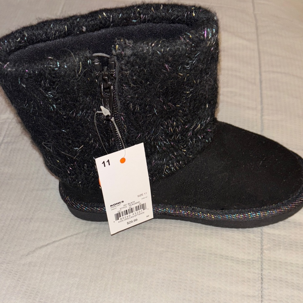 Jumping Beans Black Girls  Boots